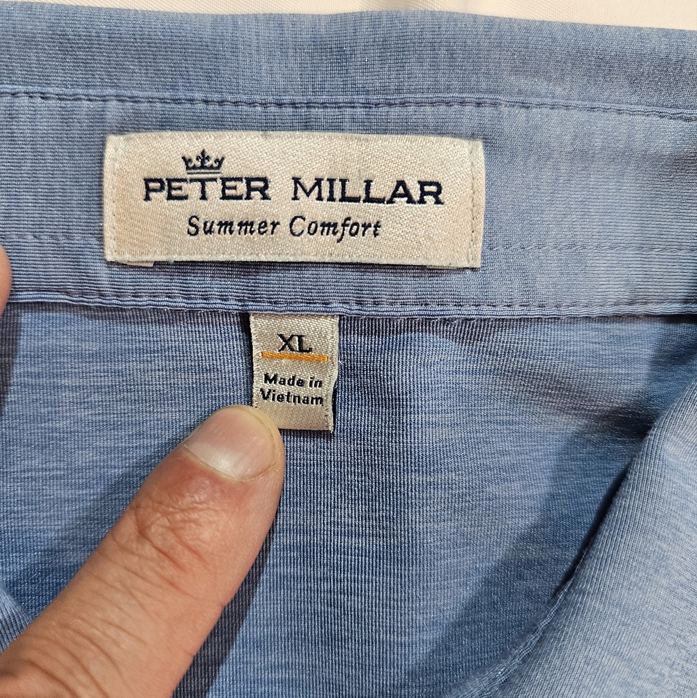 Peter Millar Summer Comfort Golf Polo, Men's XL - Picture 5 of 7